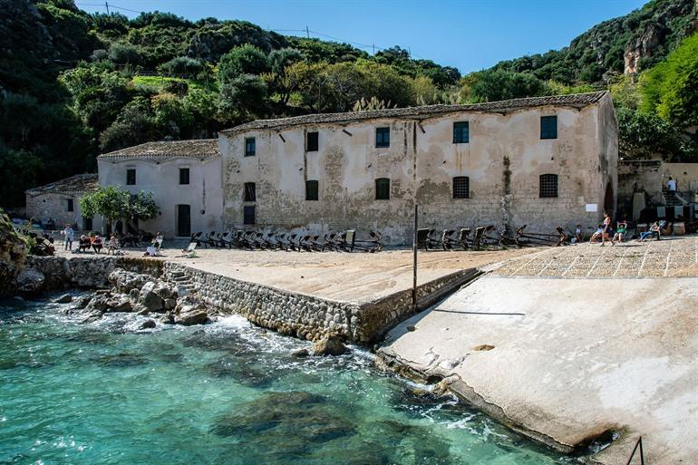 Tonnara di Scopello, voormalige tonijnvisserij in Scopello, Sicilië