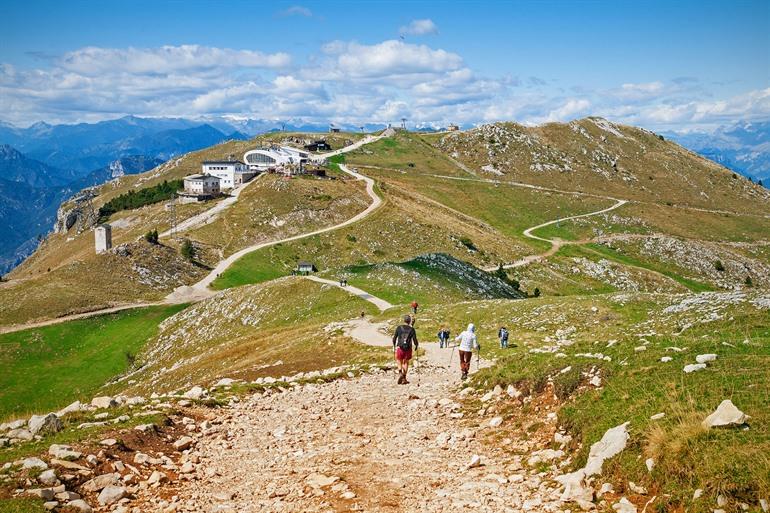 Top van Mount Baldo, Italië