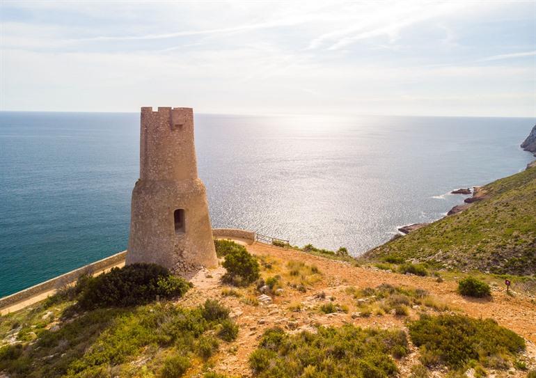 Torre del Gerro en het uitzicht op de omgeving, Dénia