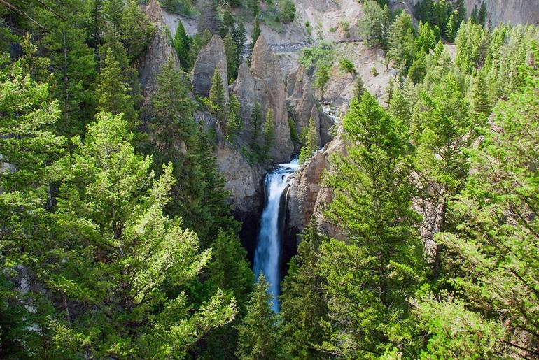 Tower Falls in Yellowstone National Park
