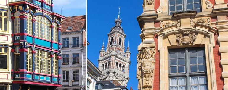 Typische architectuur in het oude centrum van Lile