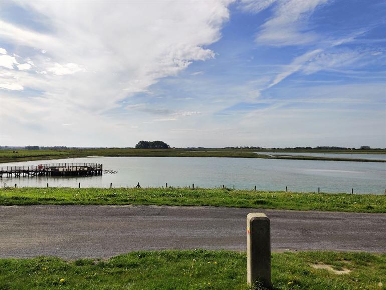 Uitkijkpunt over het Zwin natuurpark, langs de Vespa route