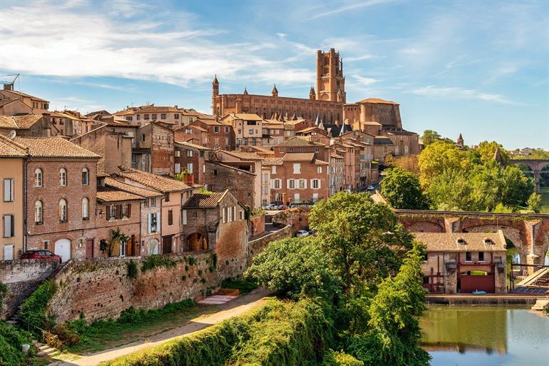 Uitzicht op Albi