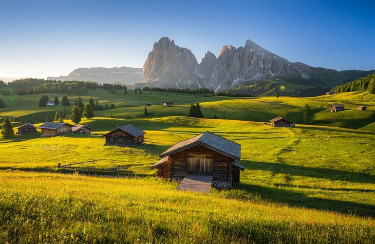 Uitzicht op Alpe di Siusi - Seiser Alm
