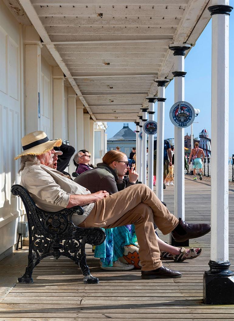Uitzicht op Brighton Palace Pier, Brighton