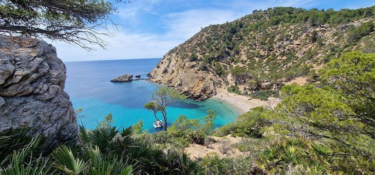Uitzicht op Cala d'Egos op Mallorca, Balearen
