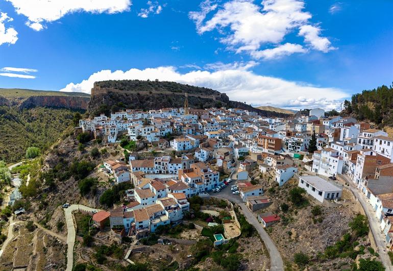 Uitzicht op Chulilla, Valencia