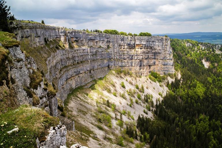 Uitzicht op Creux du Van, Neuchatel
