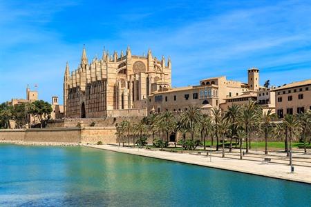 Uitzicht op de kathedraal van Palma de Mallorca, La Seu