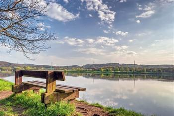 Uitzicht op de Kemnader See, nabij Bochum