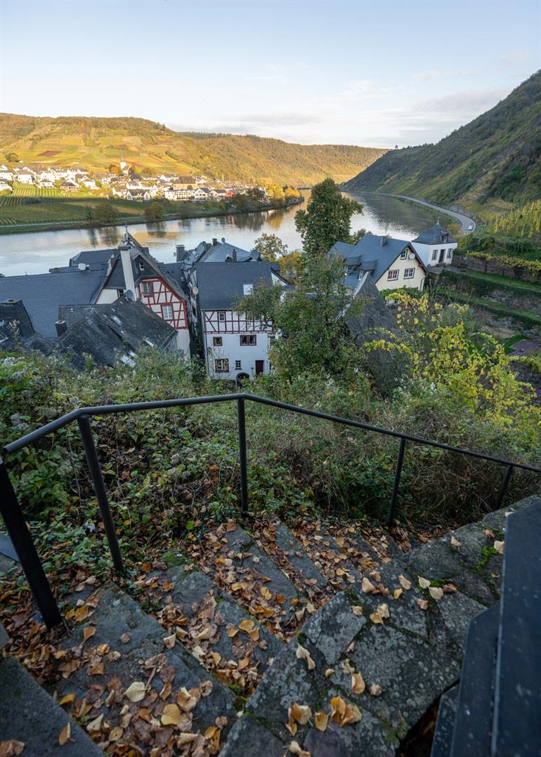 Uitzicht op de Klostertreppe