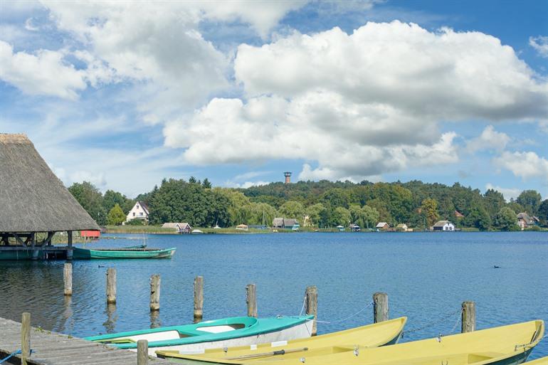 Uitzicht op de Krakower See, Mecklenburg-Vorpommern