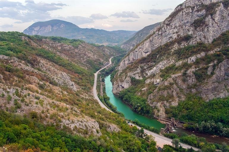 Uitzicht op de Sićevo-kloof, Servië