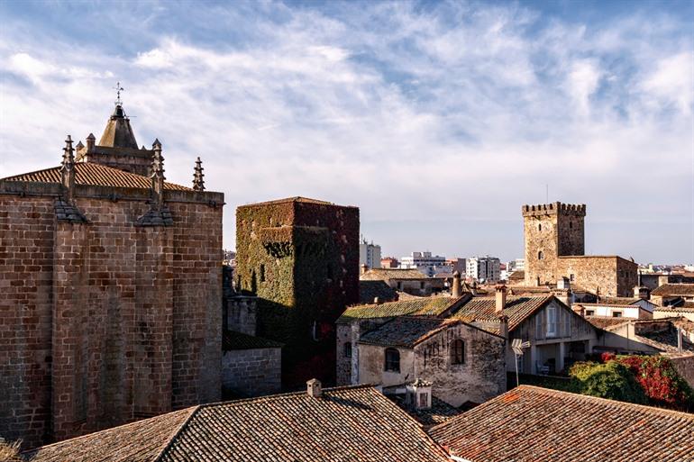 Uitzicht op de vele torens