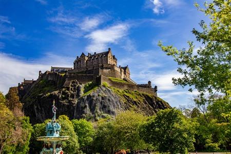 Uitzicht op Edinburgh Castle 