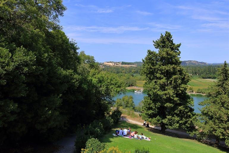 Uitzicht op Fort Saint-André vanaf Avignon