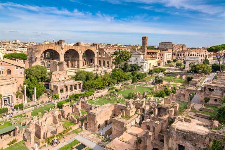 Uitzicht op het Forum Romanum, Rome