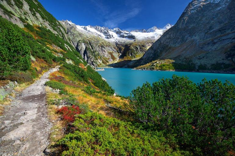 Uitzicht op het Gelmermeer