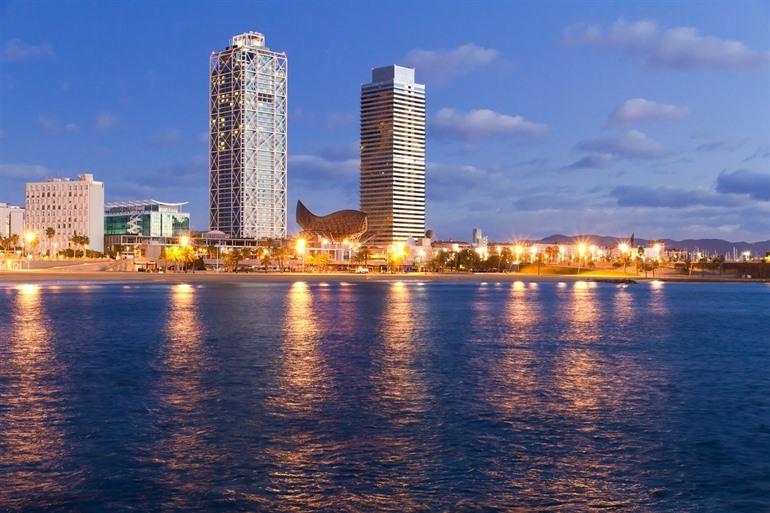 Uitzicht op het oude Olympische dorp