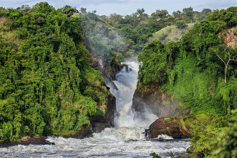 Uitzicht op indruwekkende Murchison Falls