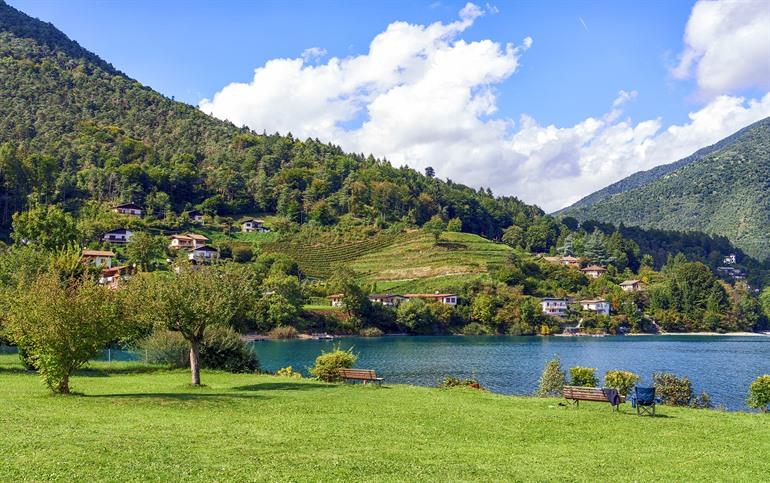 Uitzicht op Lago di Ledro