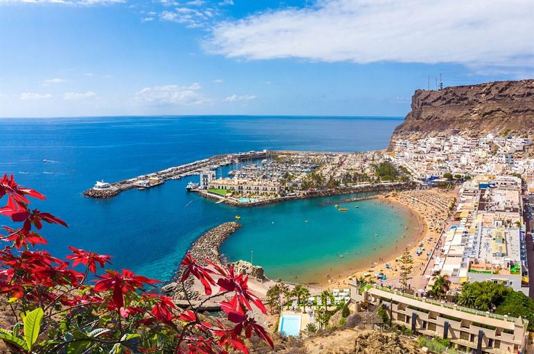 Uitzicht op Puerto de Mogan, Gran Canaria