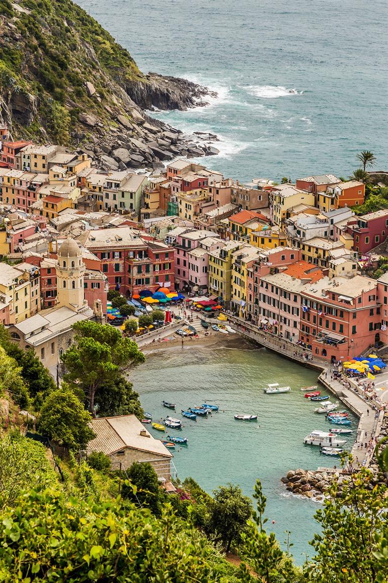 Uitzicht op Vernazza, Cinque Terre
