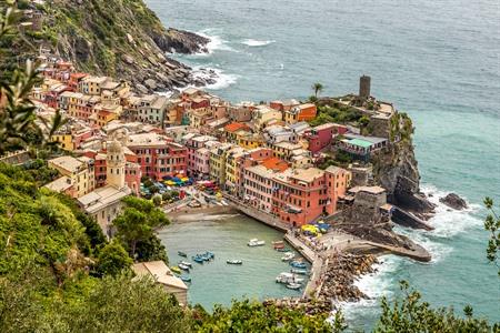 Uitzicht op Vernazza, Cinque Terre