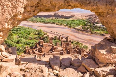 Uitzicht over Aït-Ben-Haddou, Ouarzazate