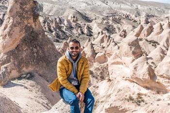 Uitzicht over de Devrent-vallei in Cappadocië