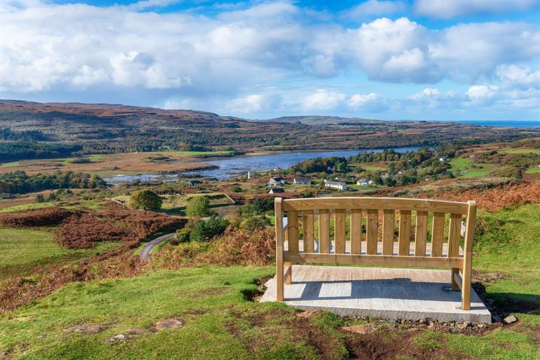 Uitzicht over Dervaig, Schotland