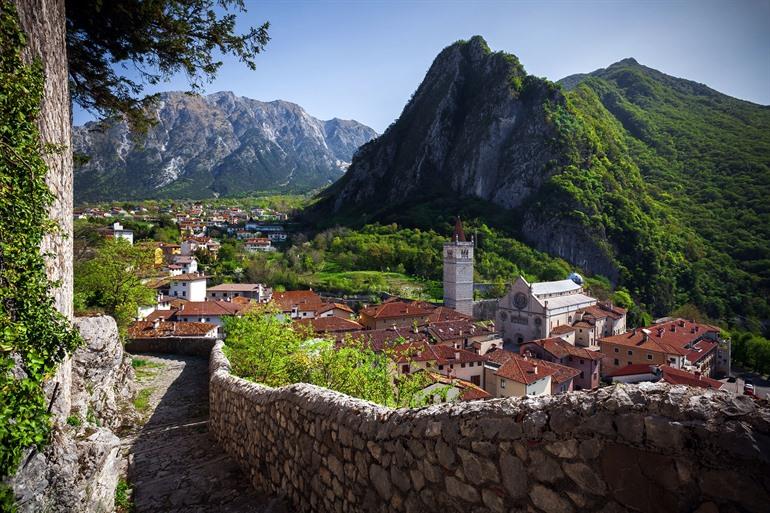 Uitzicht over Gemona