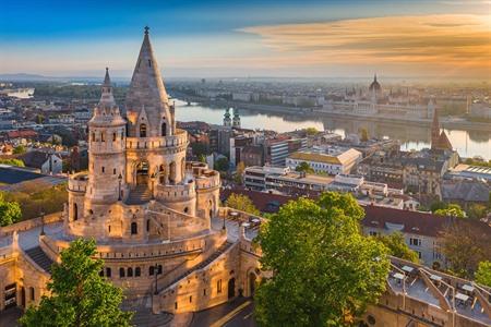 Uitzicht over hoofdstad Hongarije