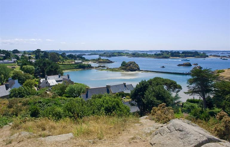 Uitzicht over Île de Bréhat, Bretagne