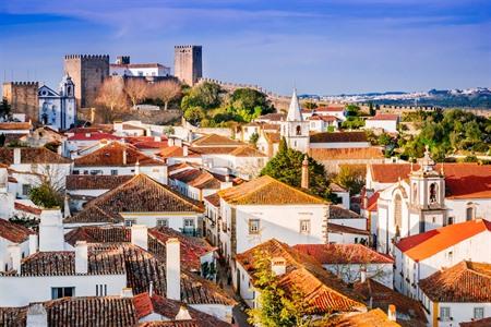 Uitzicht over Obidos, Portugal 