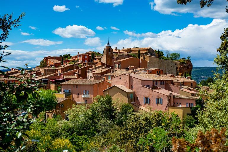 Uitzicht over Roussillon, Vaucluse
