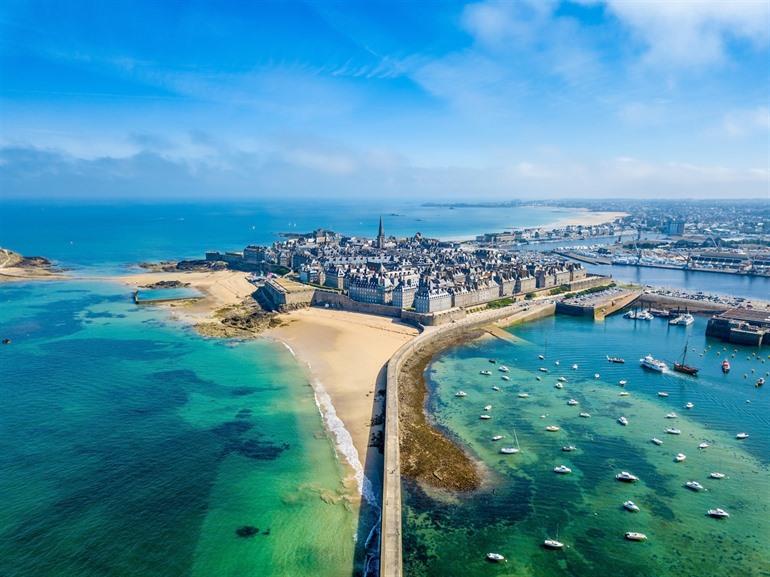 Uitzicht Saint-Malo, Bretagne, Frankrijk