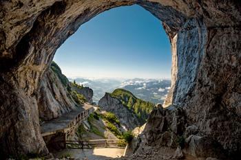 Uitzicht vanaf de Eisriesenwelt, Salzburgerland