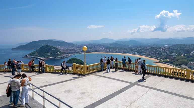 Uitzicht vanaf de Monte Igueldo, San Sebastian
