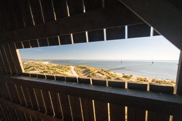 Uitzicht vanaf de uitkijktoren Steltloper, Marker Wadden
