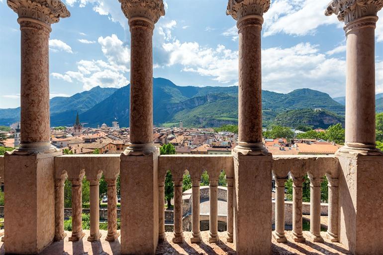 Uitzicht vanaf het Castello del Buonconsiglio, Trento