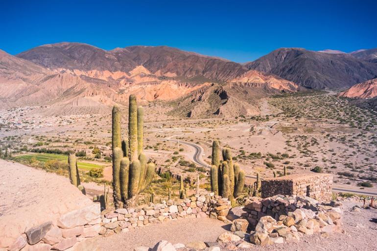 Uitzicht vanaf Pucará de Tilcara