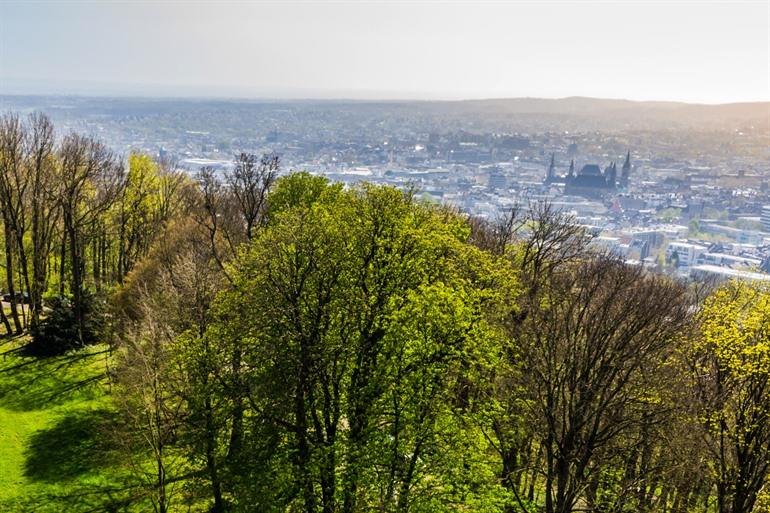 Uitzicht vanop de Lousberg in Aachen