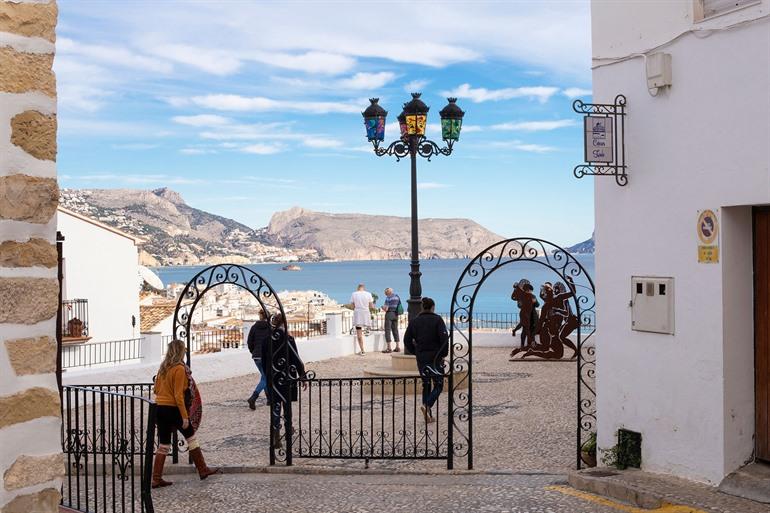 Uitzichtpunt in de oude stad Altea, Alicante