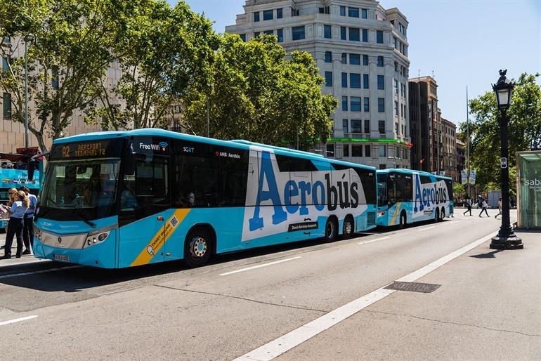 Van luchthaven Barcelona naar het centrum met de Aerobus