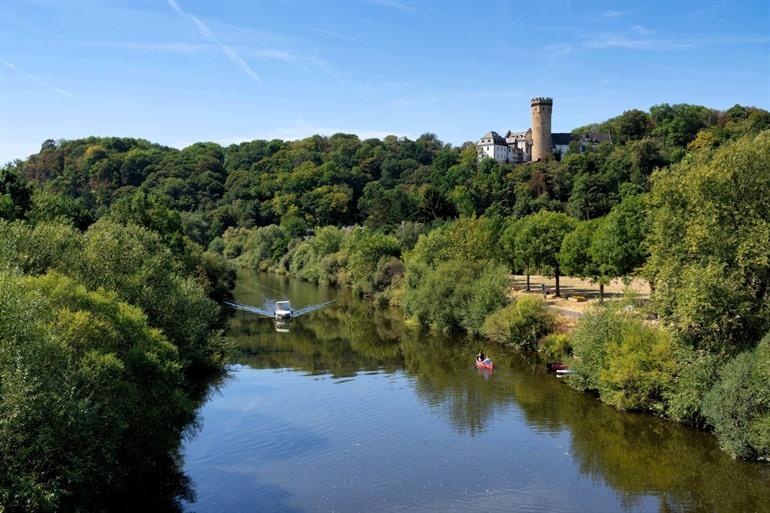 Varen op rivier de Lahn, Hessen