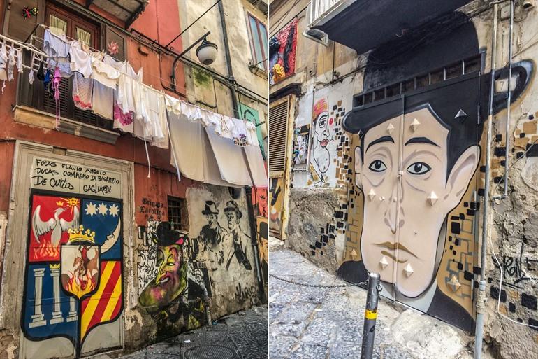 Vico Totò in de Napolitaanse wijk Sanità