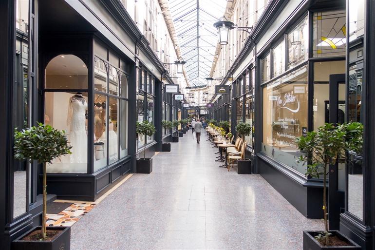 Victorian Arcades in Cardiff, Wales 