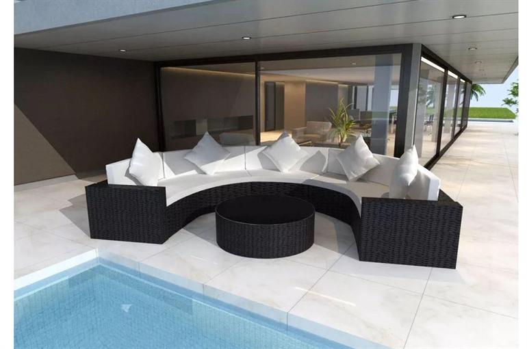 vidaXL halfronde loungeset kopen