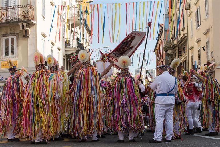 Vier Carnaval in Rijeka, Kroatië